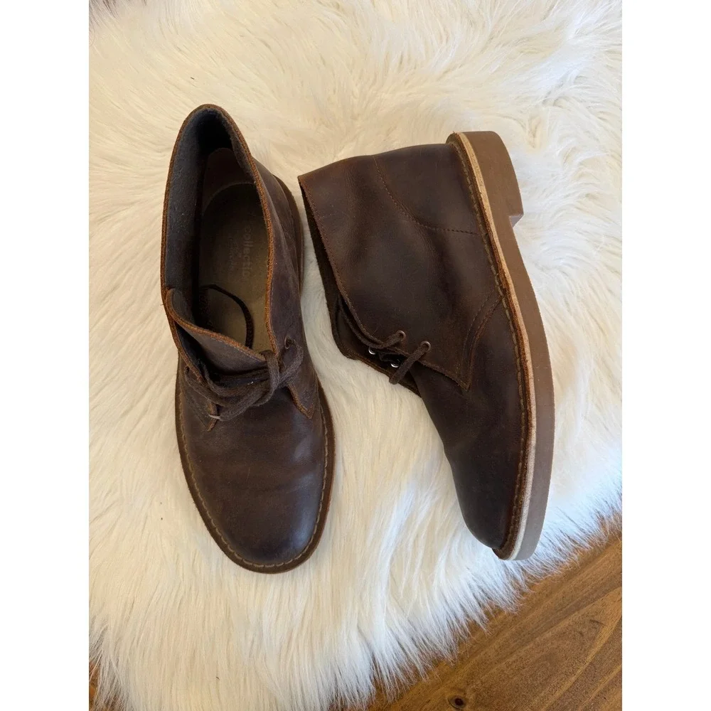 Clark's brown‎ leather boots size 8M